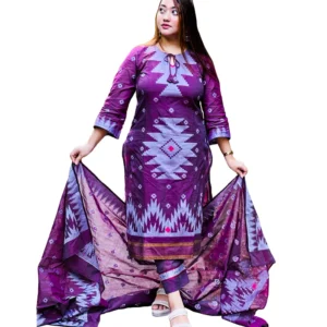 Jamdani Three Piece