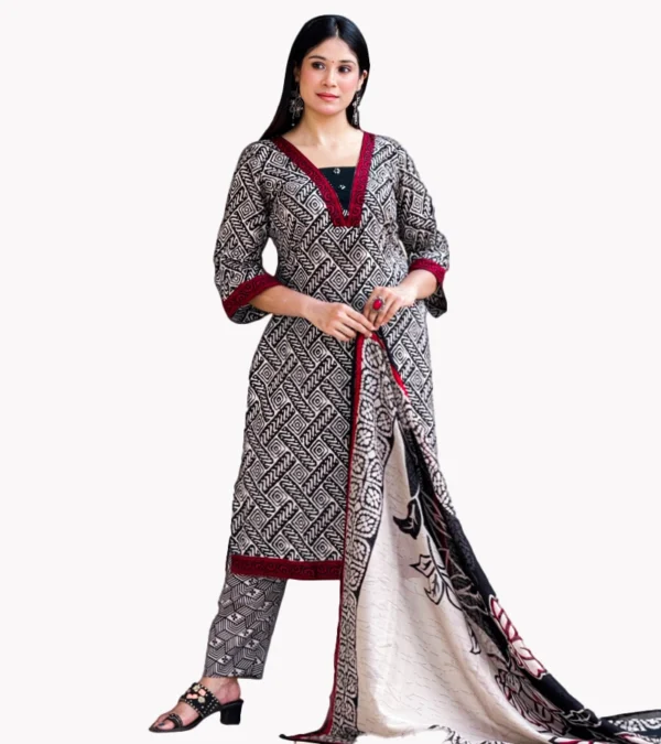 Fine Cotton Three Piece