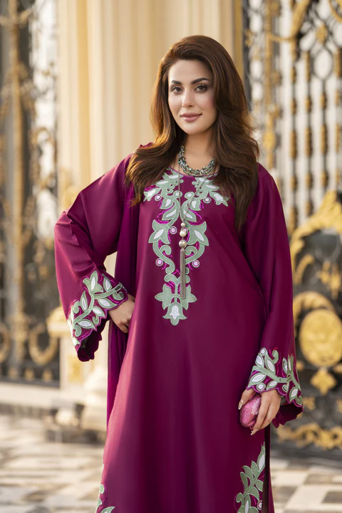 Reshmi RA10 Embroidered 3-Piece Premium Cotton Suit with Chiffon Dupatta | Premium Party Wear - Image 6